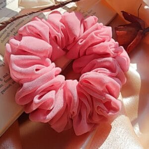 Chiffon Hijab Volumizer Scrunchie - Lightweight Hair Protection & Volume