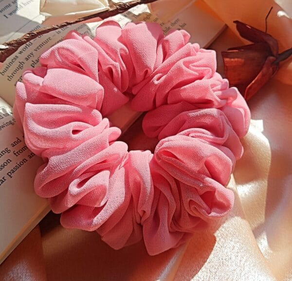 Chiffon Hijab Volumizer Scrunchie - Lightweight Hair Protection & Volume