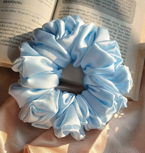 Satin Hijab Volumizer Scrunchie - Hair-Nourishing Hijab Styling