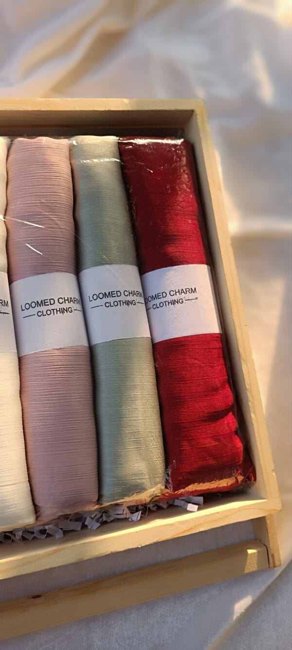 Textured Muna Satin Hijabs (Pastel Collection)