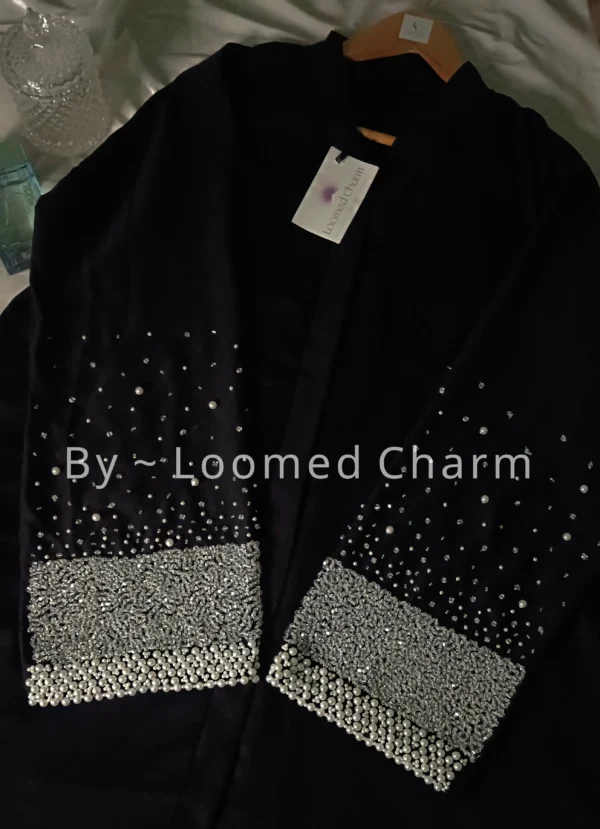 Pearl and Diamond Elegance Luxe Abaya