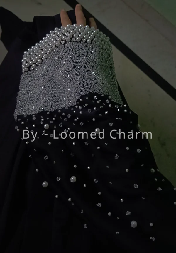 Pearl and Diamond Elegance Luxe Abaya