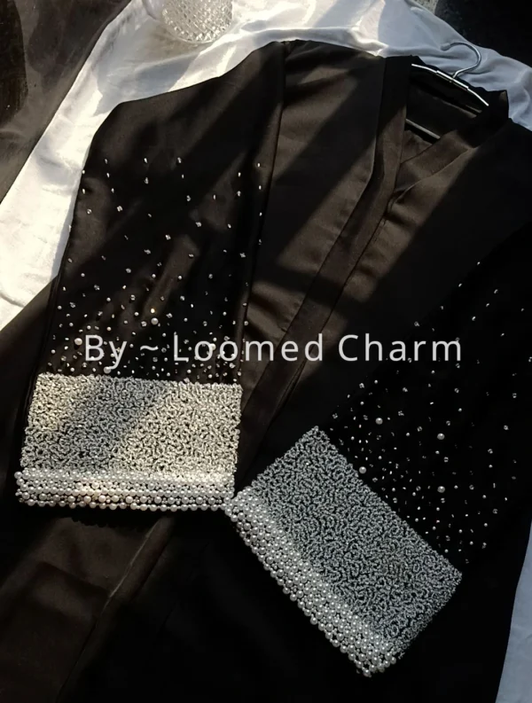 Pearl and Diamond Elegance Luxe Abaya