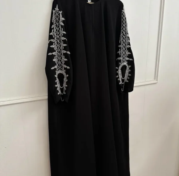 Jamilah Embellished Sleeve Abaya - Image 2
