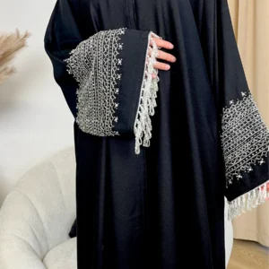 Premium Nayla Abaya in Black, Maroon, Pink, and Brown