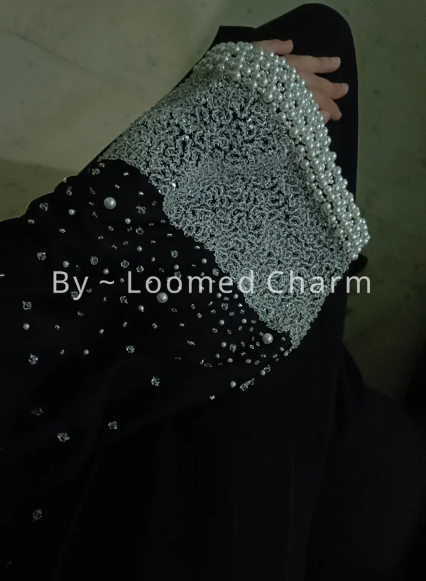 Pearl and Diamond Elegance Luxe Abaya