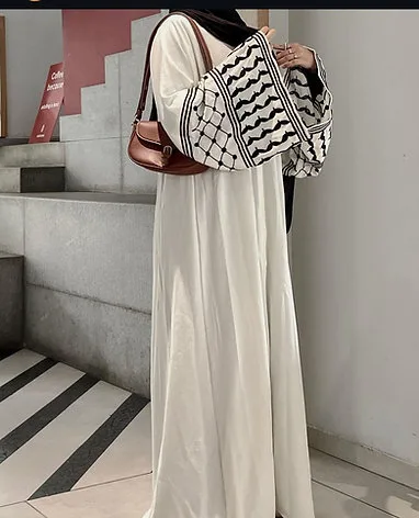 keffiyeh dress Desert Threads- The Keffiyeh Dress  KOURIS