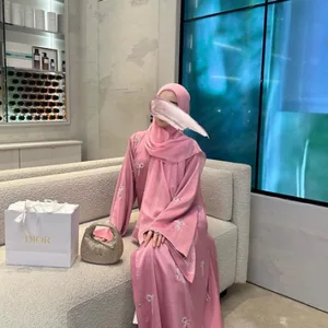 Bow Petal Veil Abaya