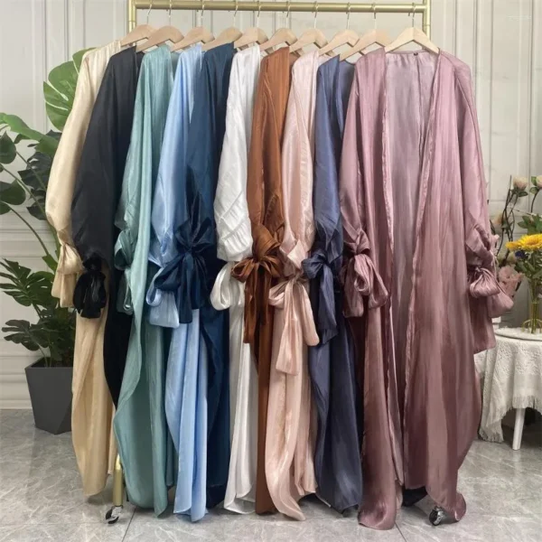 Luxe Organza Abaya with Shrug and Scarf - Image 6