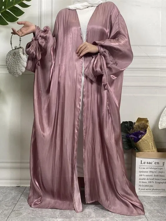 Luxe Organza Abaya with Shrug and Scarf - Image 5