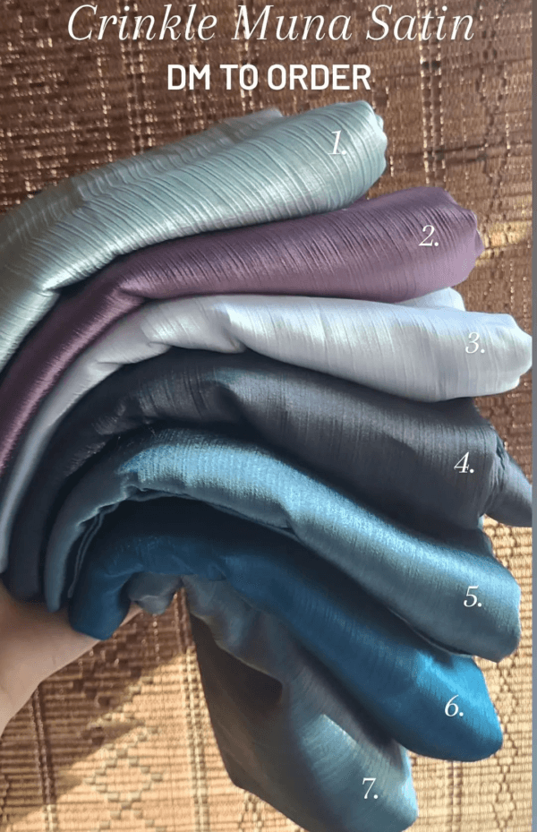 Crinkle Satin Silk Hijabs