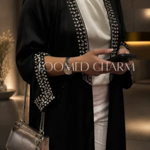 Eid Elegance Diamond-Studded Abaya