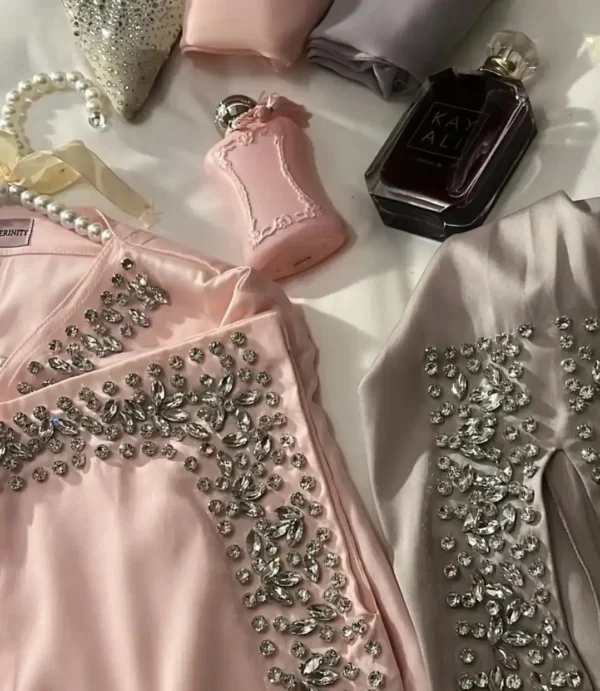 Eid Elegance Diamond-Studded Abaya