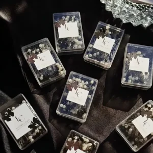Elegant hijab pin box with 99+ premium styling pins for secure hijab and dress styling.