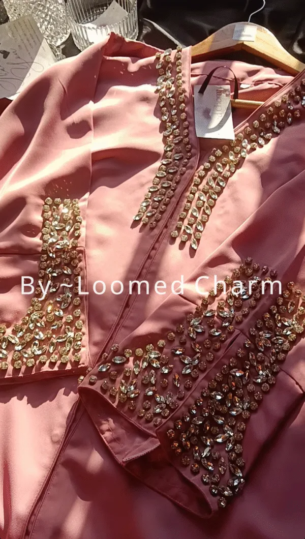 Eid Elegance Diamond-Studded Abaya