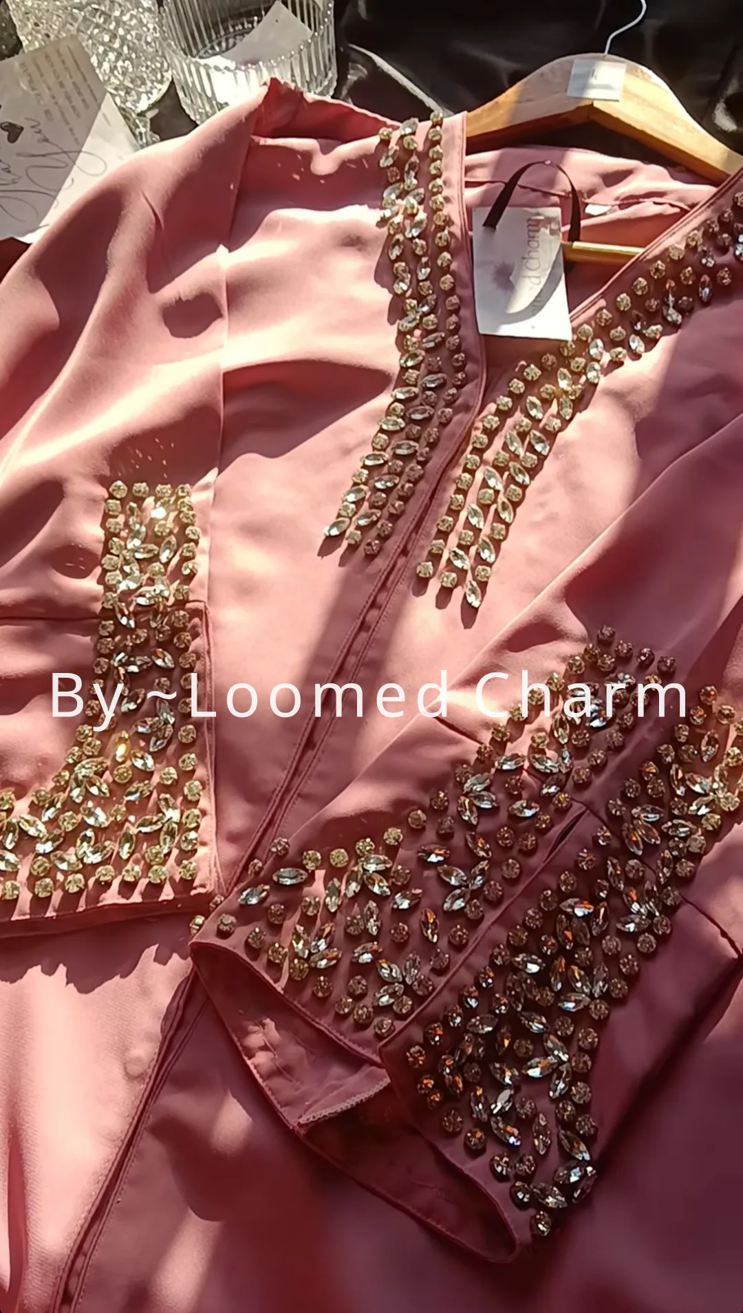 Eid Elegance Diamond-Studded Abaya