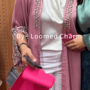 Eid Elegance Diamond-Studded Abaya