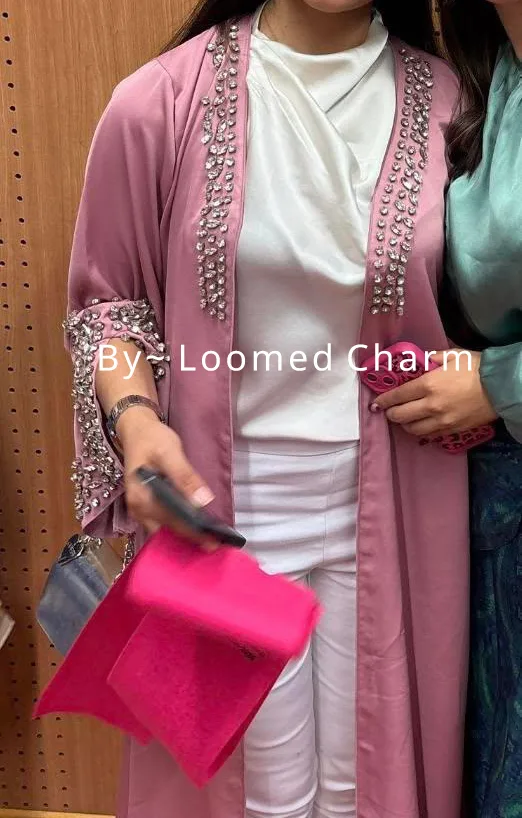 Eid Elegance Diamond-Studded Abaya